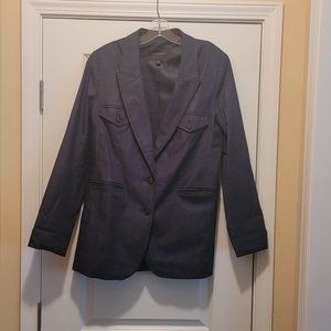 Banana Republic Classic Denim Chambray Blazer Size 12